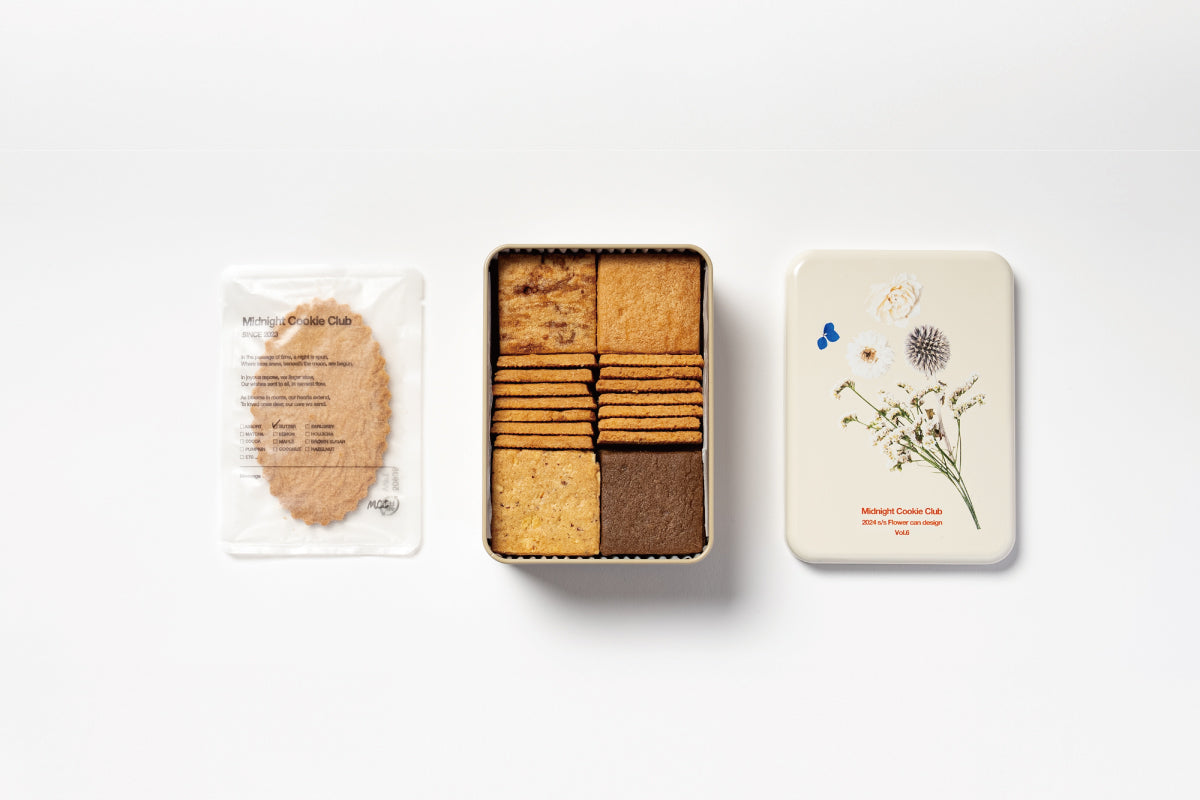 邦楽 cookieleaf Flower Cookie Can【7/31発送】 – Midnight Cookie Club